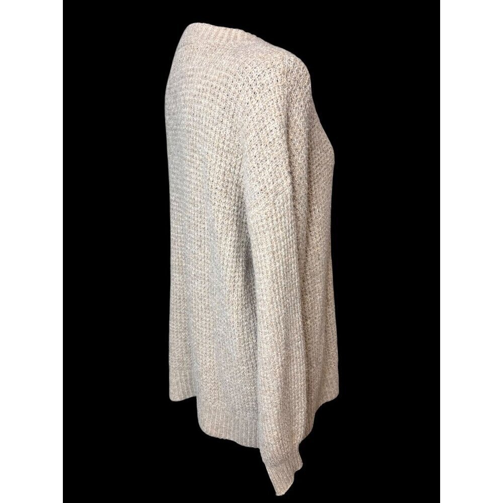 American Eagle Knit Long-Sleeve Sweater Womens Beige Womens Relaxed Fit coastal - Picture 4 of 10